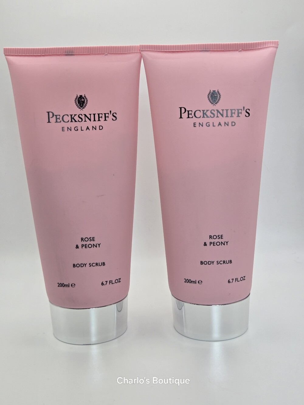 ​☀️FLASH SALE 2Pk Pecksniffs Rose & Peony Body Scrub Duo